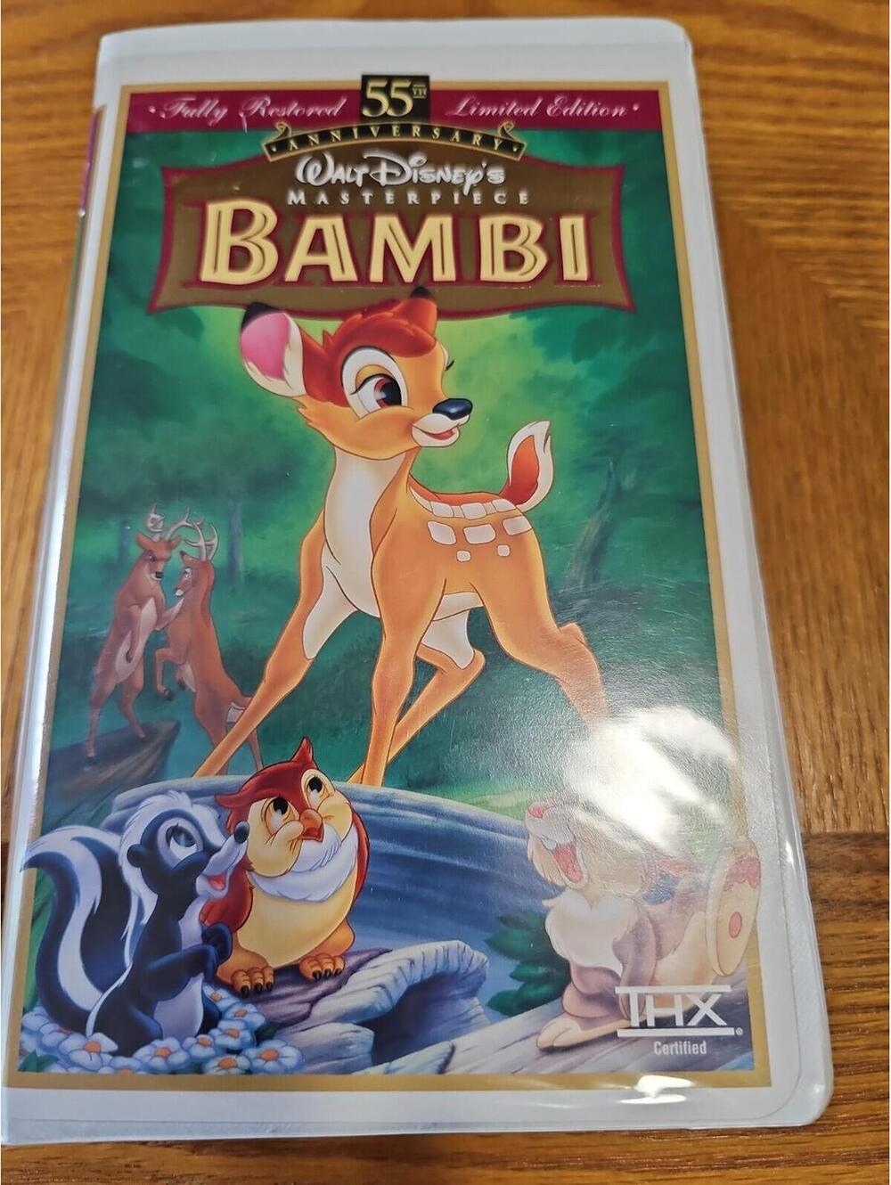 Bambi: 55th Anniversary Walt Disney's Masterpiece (VHS, Limited Edition)